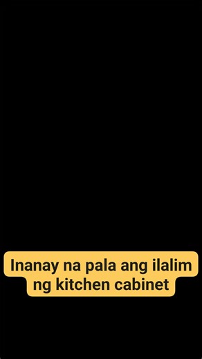 Roman Nazar on Instagram: "Na sira na pala ng anay ang kitchen cabinet namin,kaya pala hirap na mag slide ang drawer #reelsvideoシ #followers"