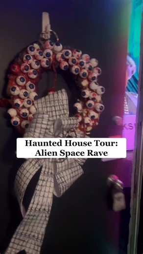 77K views · 4.5K reactions | Halloween Party 2025: Alien Space Rave - - #halloweenparty #spacecraft #abduction #halloweenhomedecor #halloweendecorating #hauntedhouses #partyallnight #ravetothegrave #halloween | Eye Spy Antiques | Facebook