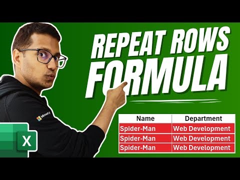 This Excel FORMULA Repeats Rows for You (Ditch Copy-Paste)
