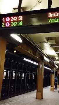 NYC Subway arrival announcement on platform