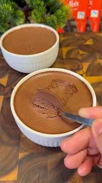 1-Ingredient Chocolate Mousse 🍫 #recipe #easyrecipe #chocolate #dessert #humor