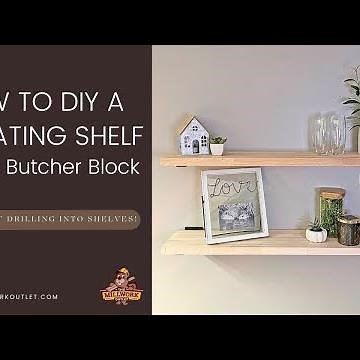 How to DIY a Floating Shelf Using Butcher Block