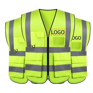 [Hot Item] Construction Safety Vest with Pockets Hi Vis Safety Jackets Reflective Safety Vest