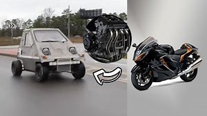 Hayabusa Engine Swapped Mini Electric Car Is As Wild As Superbike: Watch