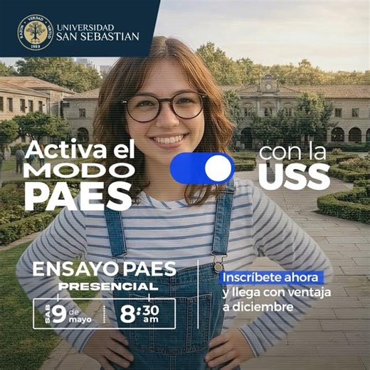 Ensayo Presencial PAES USS ¡Ven este 9 de mayo!