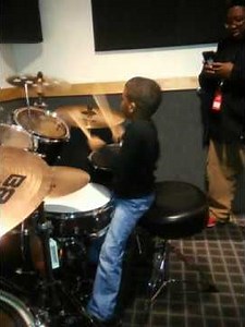 6 yr old Avery "A-Bomb the drummer"