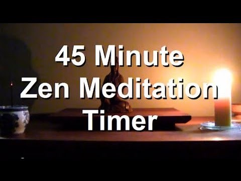 45 Minute Meditation Timer with Bells Candle and Incense | Zen Meditation
