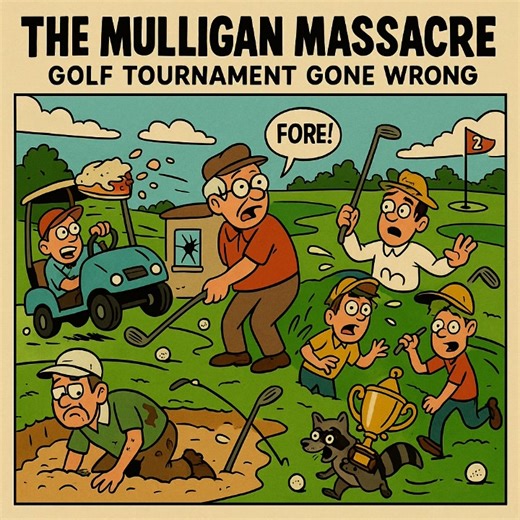 27K views · 876 reactions | Check out my brand-new funny song “The Mulligan Massacre – Golf Tournament Gone Wrong” and get ready to laugh harder than a caddy at a water hazard!#GolfGoneWrong #MulliganMassacre #ForeEverFunny #CartPathChaos | The Pun Shop | Facebook