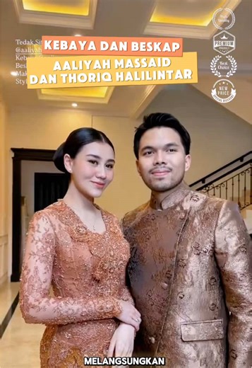 Kebaya dan Beskap Aaliyah Massaid & Thoriq Halilintar