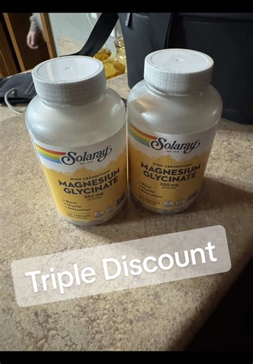 @Solaray 3 pack Magnesium Glycinate bundles are on a triple discount! Grab them while they last. #wellness #supplements #magnesiumdeficiency #magnesium #selfcaretiktok