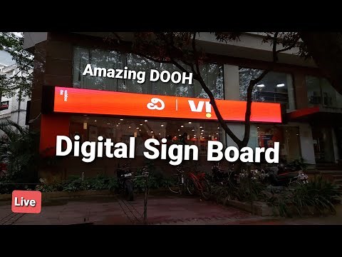 Signboard Revolution: Digital LED Trends 2023!" Amazing Digital LED Sign Board, Vadafone idea ,vi