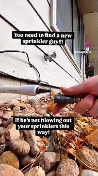 How to Blow Out Your Sprinklers the Right Way