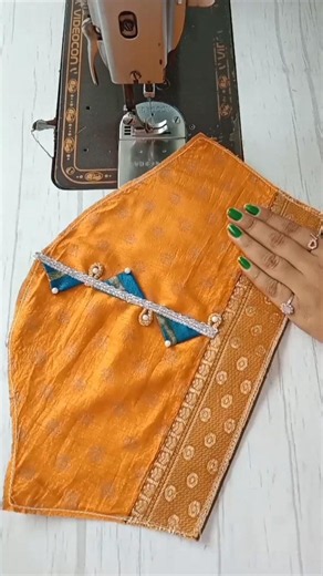 simple blouse sleeve design fashion style #viral #fashion