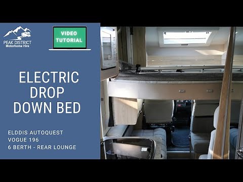 Elddis 196 - How to operate the drop down bed