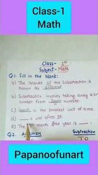 Math worksheet for class-1. Class-1 Math worksheet.#mathworksheet #math