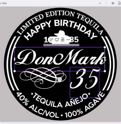 Don Julio 70 Label Canva Template: Personalized Tequila Bottle (digital Download) - Etsy
