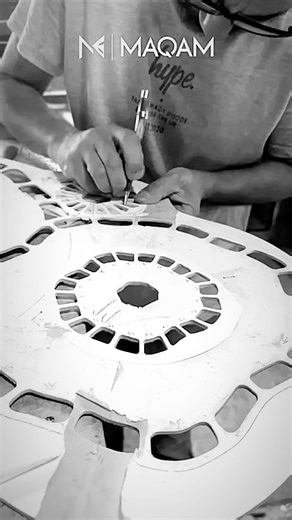 Handmade patterns with natural mother of Pearl @maqam_design | Maqam