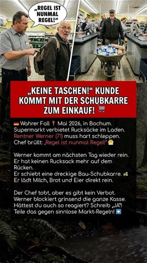 „KEINE TASCHEN!“ KUNDE KOMMT MIT DER SCHUBKARRE ZUM EINKAUF! 🛒
