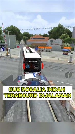 Bus Rosalia Indah Terabsurd Dijalanan #bussid #shorts #gaming