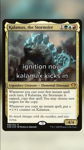 MTG Combo Explosion! 🌪️ Kalamax, the Stormsire + Chandra's Ignition + Reverberate 🔥