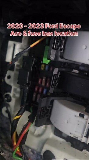 2020 - 2023 Ford Escape fuse box & ACC location #ford #fordescape #fuselocation #acc #howto