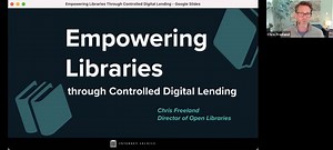 Empowering Libraries Through Controlled Digital Lending : Chris Freeland : Free Download, Borrow, and Streaming : Internet Archive