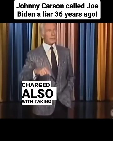 Johnny Carson called Joe Biden a fraud 36 years ago!
