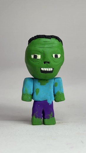 Create a Minecraft Zombie with Clay for Halloween 2025