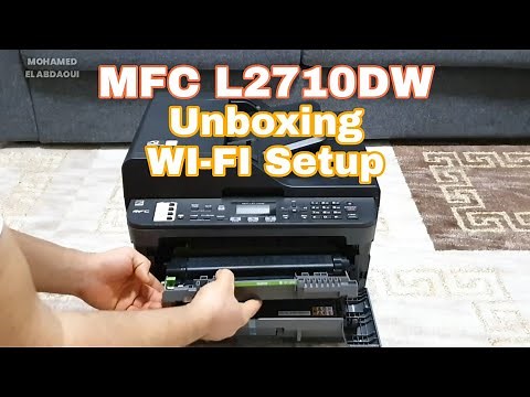 Brother MFC-L2710DW Wi-Fi setup | unboxing