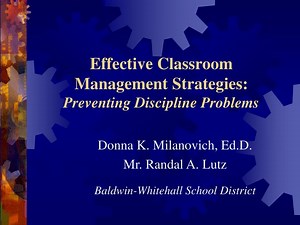 Effective Classroom Management Strategies: Preventing Discipline Problems - SlideServe