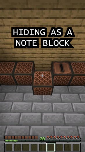 Hiding as a NOTE BLOCK until my friend finds me! | Follow for more! | BuildCraft MC