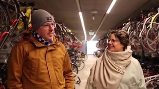 Why do Dutch train stations have so much bike parking? Planners have specifically chained the bike and train as one seamless mobility option: quick, convenient, affordable door-to-door travel used by hundreds of thousands each day. WATCH via Propel Bikes: https://youtu.be/P7trv9paMxA | Dutch Cycling Embassy