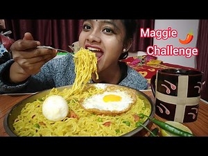 Maggie Challenge 😋 Food Eating Videos, Big Bites 🥵