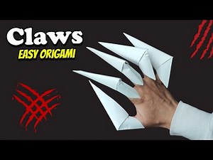 You Won’t Believe These Paper Claws! 😱 | DIY Easy Paper Claws Origami| Easy Paper Claws Origami