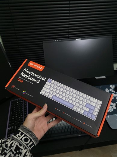 Unbox keyboard ZIFRIEND TK68 Thank you @zifriendshop for sending me this product. #techtok #keyboard #zifriend #vairal #xh