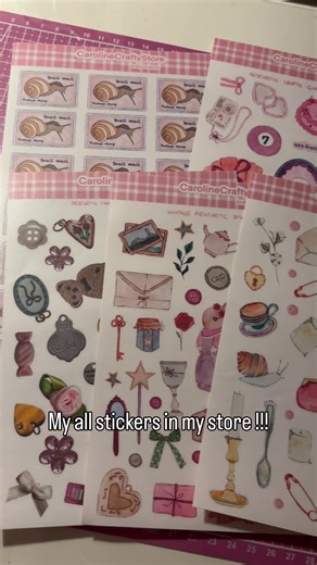 My all sticker sheets !!! Which one is your favorite ? You will find them in my store https://carolinecraftystore.etsy.com