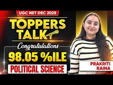 UGC NET Political Science Topper With Prakriti | UGC NET Result 2026 January | UGC NET Cut Off 2026