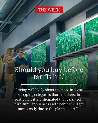 To panic purchase or not to panic purchase? That is the question, as uncertainty over President Trump's tariffs — and the future prices of consumer goods, from electronics to appliances to clothing — persists. The tariffs are likely to drive up costs, but that does not necessarily mean you should try to get a head start by shopping now. Here are a number of things you can consider doing instead. | THE WEEK
