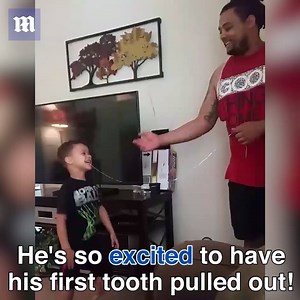 83K views · 275 shares | His dad knows the best way to pull out his first tooth! ♥️ | Daily Mail Australia | Facebook