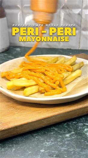 🌶😍 Cafe style peri peri mayo recipe 🌶😍 #periperisauce #mayo #homemade #cafestyle #ytshorts