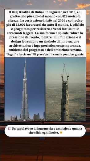 🏗️ Burj Khalifa: il grattacielo più alto del mondo