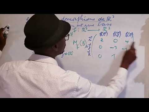 Matrice d'une application linéaire dans une base donnée.