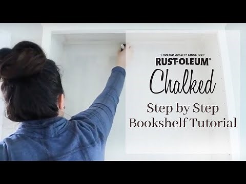 DIY Chalk Paint A Bookcase Tutorial ♡MissJustinaMarie