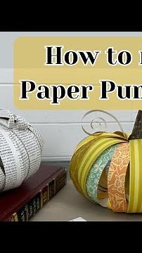 How to Make Paper Pumpkins!| DIY Easy Craft Tutorial