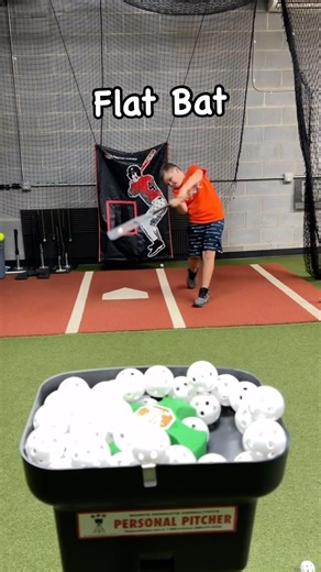 Flat Bat Work with @personalpitcher ✅Palm Up Palm Down ✅Train Small If you are interested in training with a flat bat or personal pitcher check out my Amazon page from link in description. #youth #hitting #development #baseball | The Ultimate Swing
