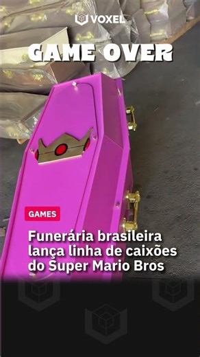 Brazilian funeral home launches Super Mario Bros. coffins for the "ultimate Game Over" experience.