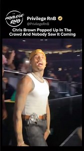 Chris Brown Popped Up In The Crowd And Nobody Saw It Coming