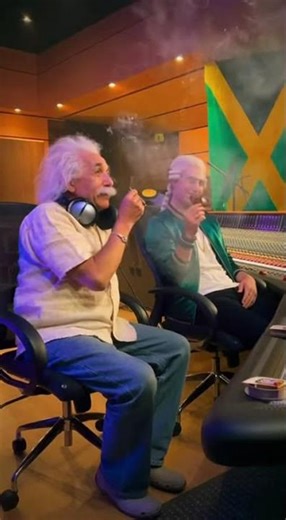 History didn’t prepare us for Einstein & Mozart #einstein #mozart #stoner #jamaica #musicstudio