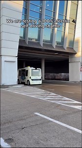 18K views · 138 reactions | What if your airport shuttle could drive itself? We are testing our first self-driving shuttle to transport our colleagues around the tarmac. Did you know? It’s Belgium’s first autonomous shuttle at an airport! | Brussels Airport | Facebook