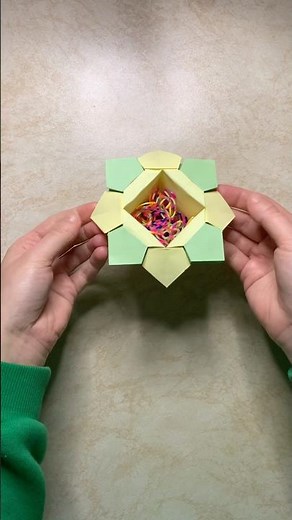 DIY Origami Organizer | Paper Storage Box #origami #diy #paper #craftboxx #amongus #fun